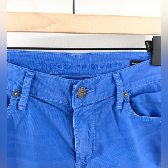 Citizens Of Humanity Thompson Medium Rise Cropped Skinny Jeans Blue Size 27 - Picture 5 of 6